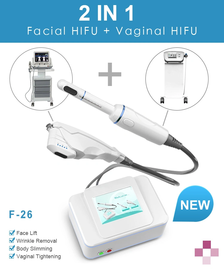 Portable Facial Hifu+ Vaginal Hifu for Beauty Salon Tightening Device