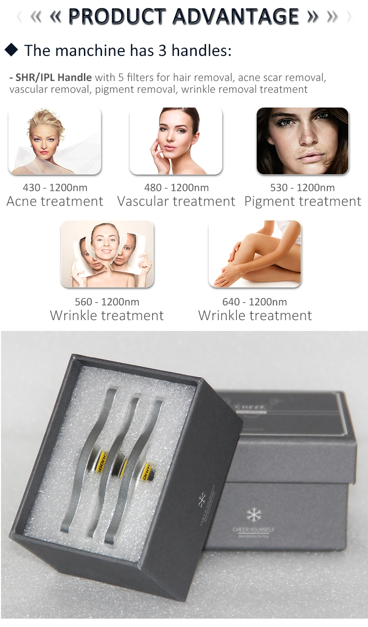 Medical CE Approved Factory /Opt/ IPL+Elight+ RF with Pigmentation Removal Device