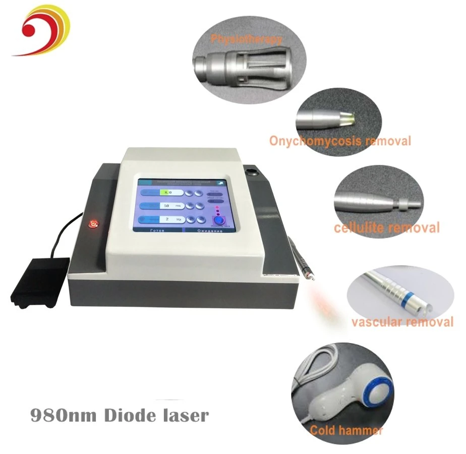 High Performance 980nm Diode Laser Vascular Spider Vein Removal Machine