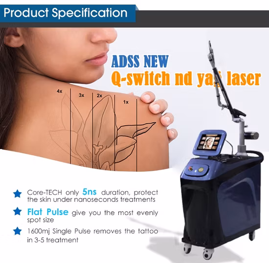 Lutronic Q-Switch ND YAG Ptp Laser Professionelle Tattooentfernung Pigmenttherapie